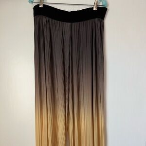 Source Unknown Black and Gold Ombre Dress